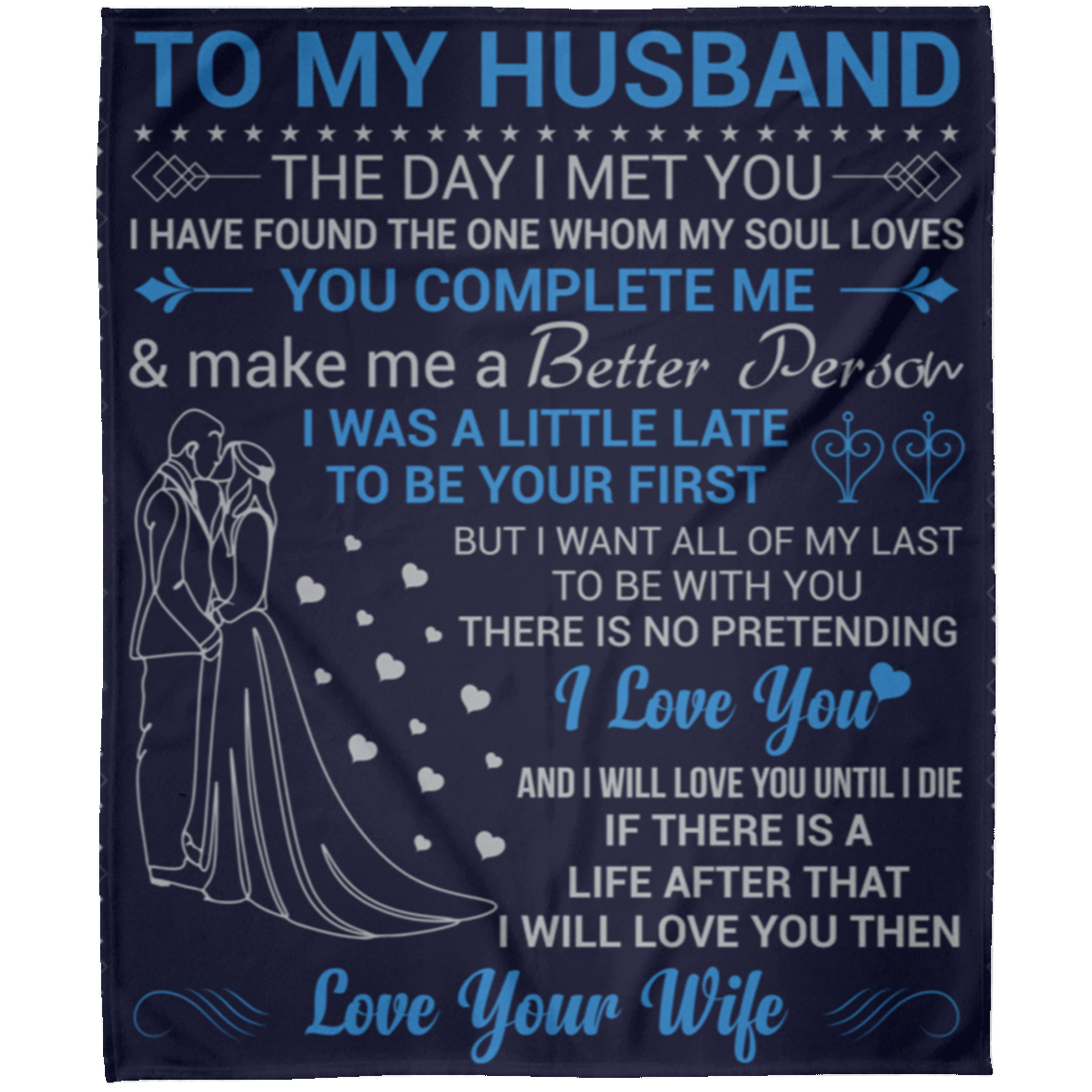 To My Husband | FLM Arctic Fleece Blanket 50x60