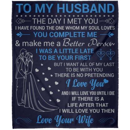 To My Husband | FLM Arctic Fleece Blanket 50x60