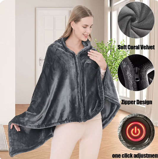 WarmHaven™ Heated USB Blanket Shawl