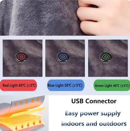 WarmHaven™ Heated USB Blanket Shawl