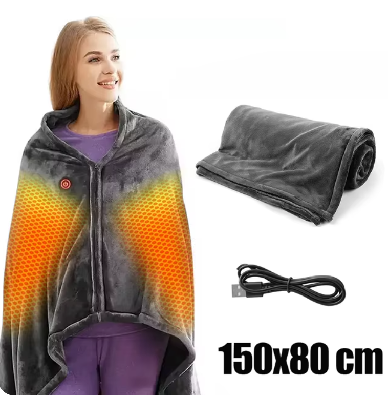 WarmHaven™ Heated USB Blanket Shawl