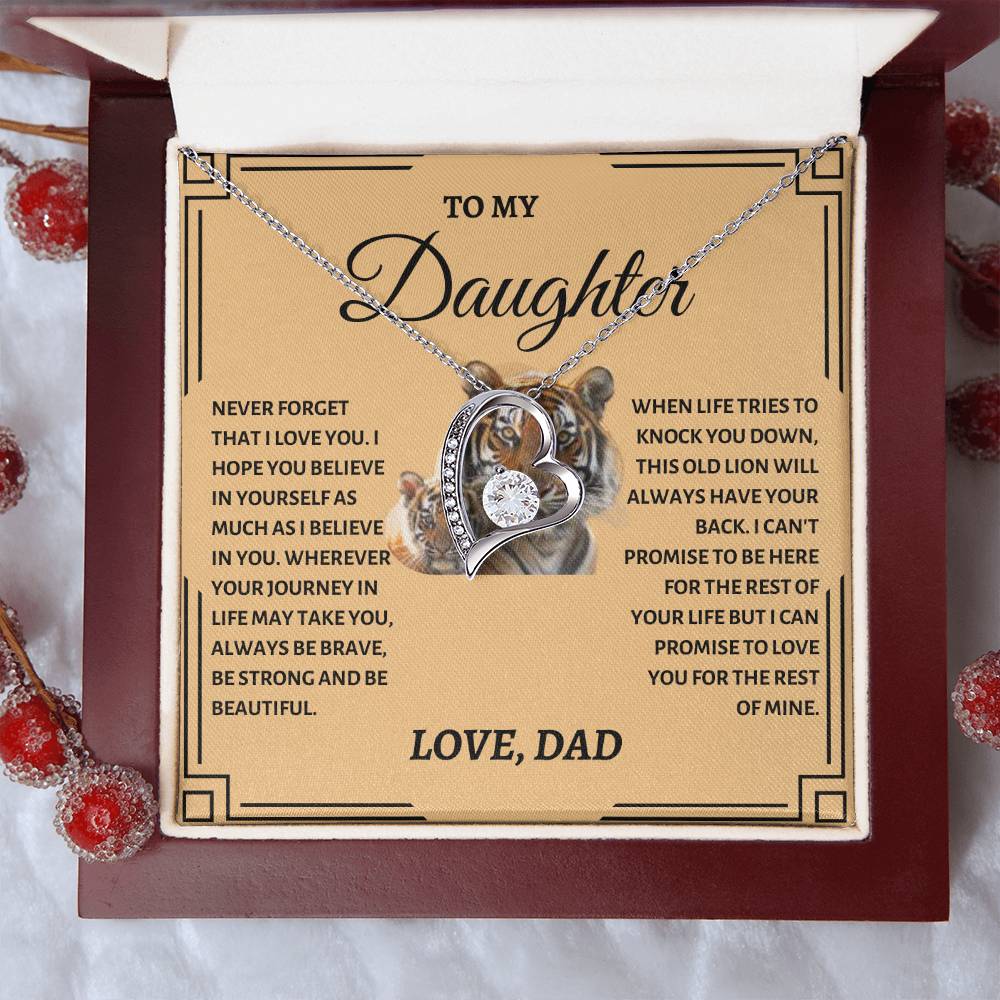 To My Daughter | Tiger Forever Love Necklace