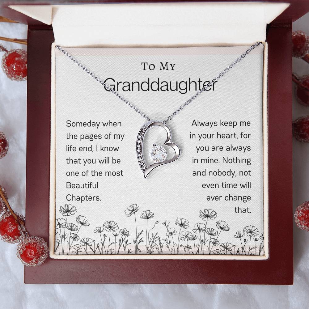 To My Granddaughter | Flower Forever Love Necklace