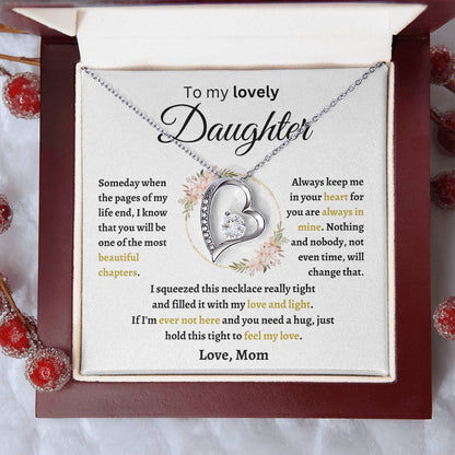 To My Lovely Daughter | Forever Love Necklace