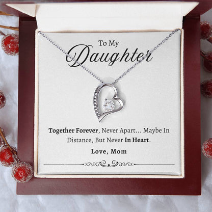 To My Daughter Together Forever | Forever Love Necklace