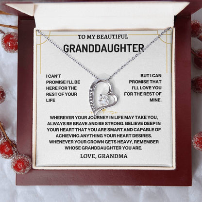 To My Beautiful Granddaughter | Journey Forever Love Necklace