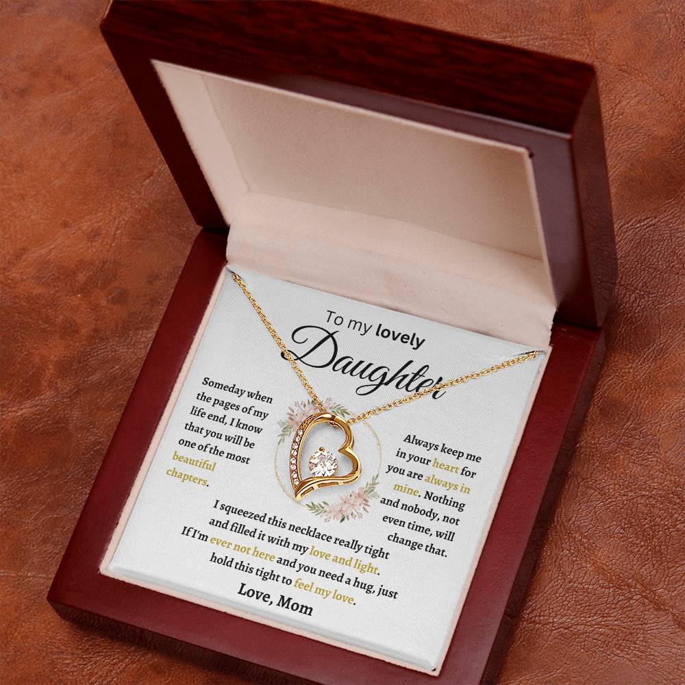 To My Lovely Daughter | Forever Love Necklace