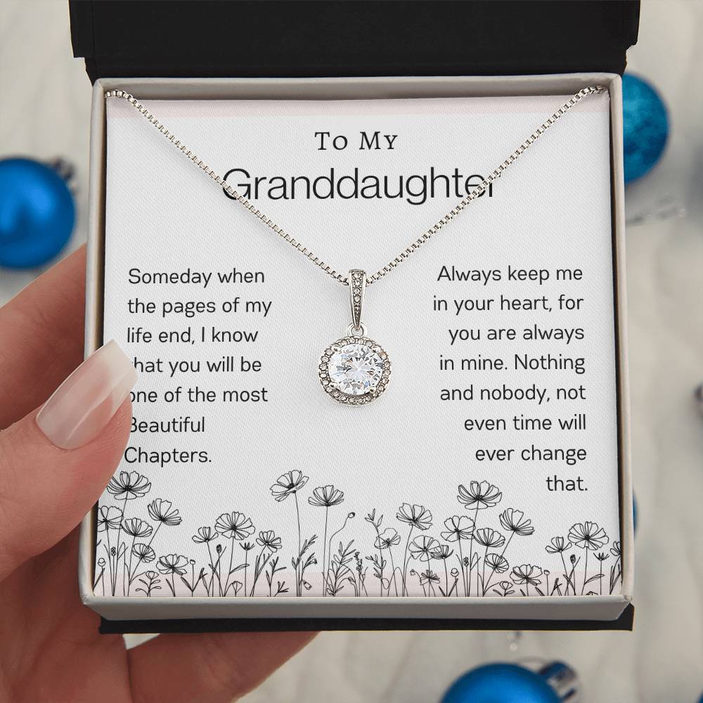 To My Granddaughter | Flower Eternal Hope Necklace