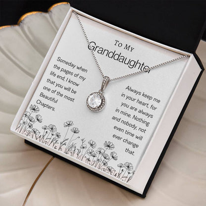 To My Granddaughter | Flower Eternal Hope Necklace