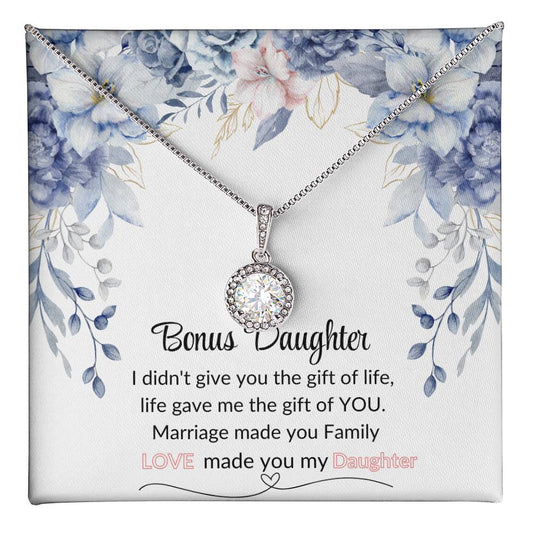 Bonus Daughter | Blue Flower Eternal Hope Necklace