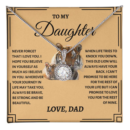 To my Daughter | Tiger Eternal Hope Necklace