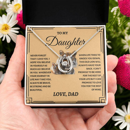 To My Daughter | Tiger Lucky In Love Necklace