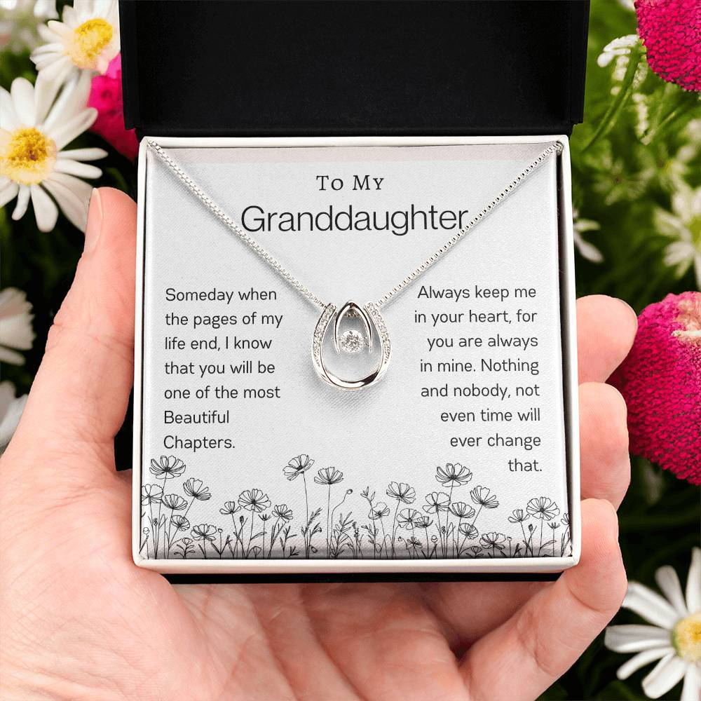 To My Granddaughter | Flower Lucky In Love Necklace