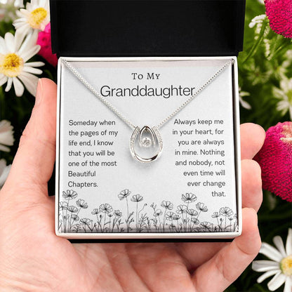 To My Granddaughter | Flower Lucky In Love Necklace