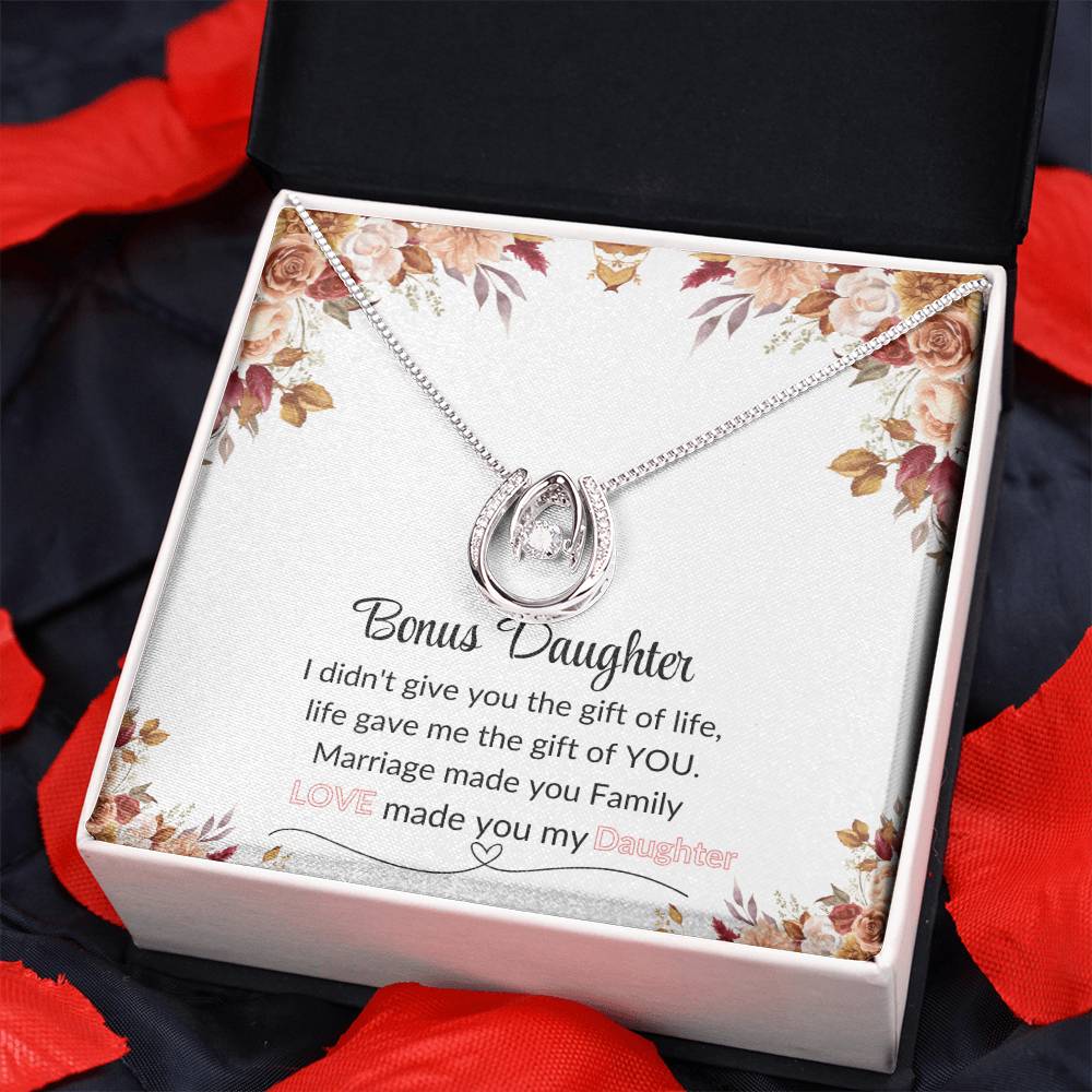 Bonus Daughter | Red Flower Lucky In Love Necklace