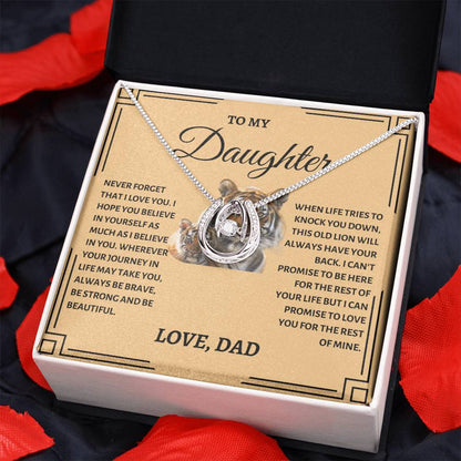 To My Daughter | Tiger Lucky In Love Necklace