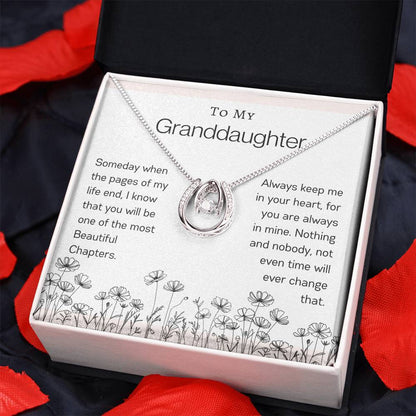 To My Granddaughter | Flower Lucky In Love Necklace