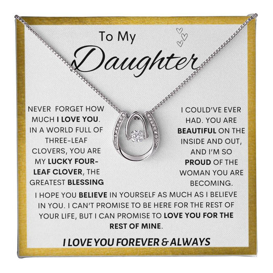 To My Daughter | Lucky Clover Lucky In Love Necklace