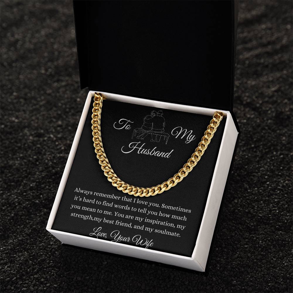 To My Husband | Cuban Link Chain