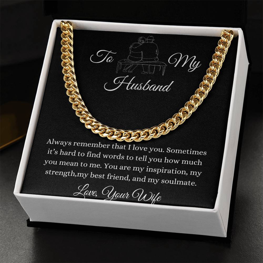 To My Husband | Cuban Link Chain