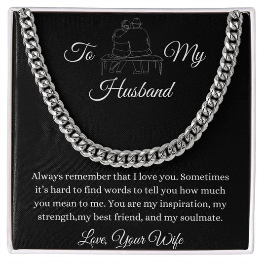 To My Husband | Cuban Link Chain