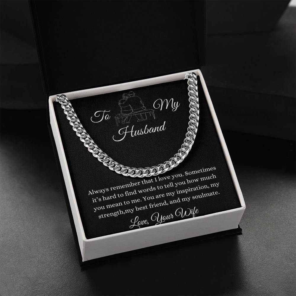 To My Husband | Cuban Link Chain