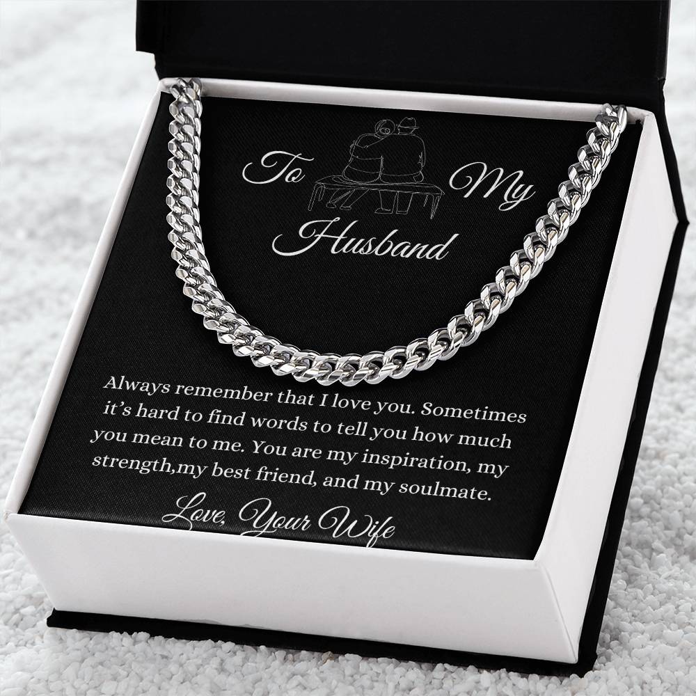 To My Husband | Cuban Link Chain