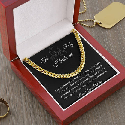 To My Husband | Cuban Link Chain