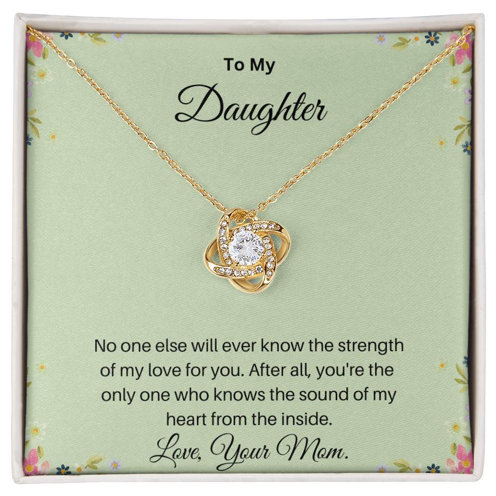 To My Daughter from Mom | Love Knot Necklace