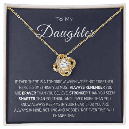 To My Daughter | Love Knot Necklace