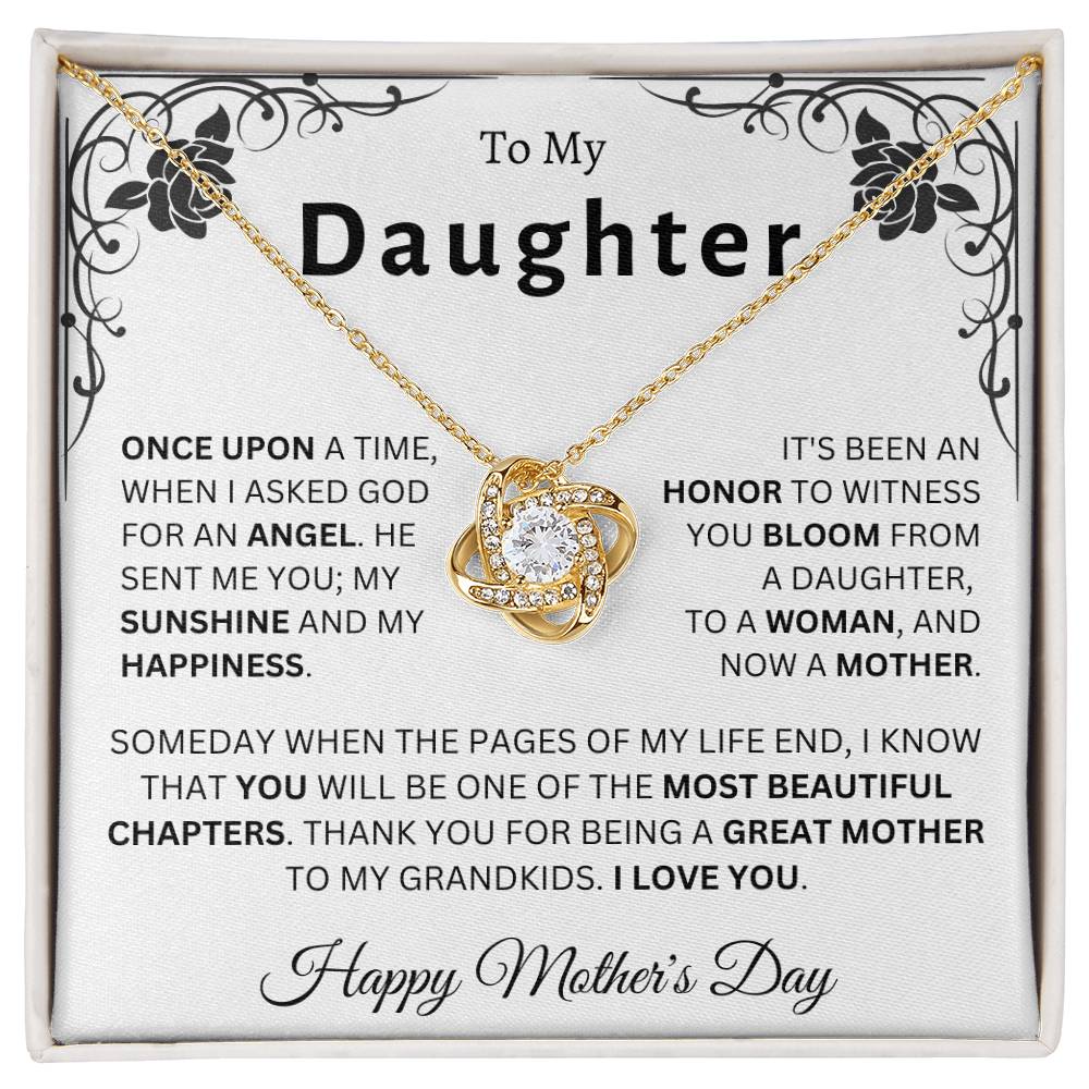 Happy Mother's Day Daughter | Love Knot Necklace