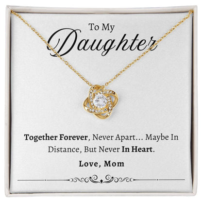 To My Daughter | Together Forever Love Knot Necklace