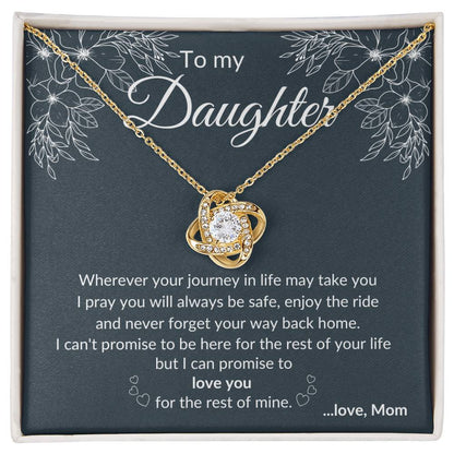 To My Daughter | Journey Love Knot Necklace