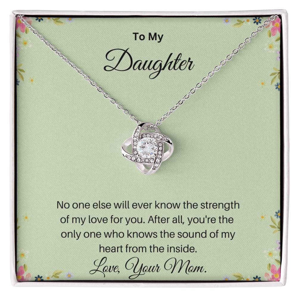 To My Daughter from Mom | Love Knot Necklace