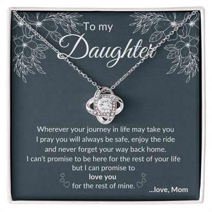 To My Daughter | Journey Love Knot Necklace