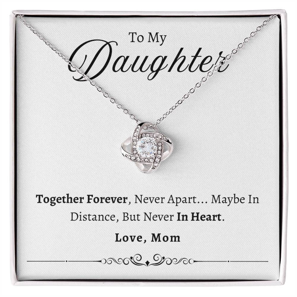 To My Daughter | Together Forever Love Knot Necklace