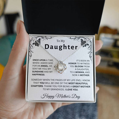 Happy Mother's Day Daughter | Love Knot Necklace