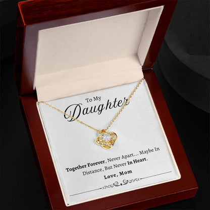 To My Daughter | Together Forever Love Knot Necklace