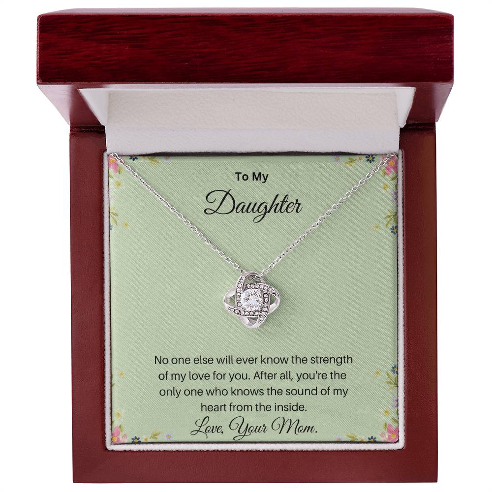 To My Daughter from Mom | Love Knot Necklace