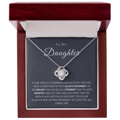 To My Daughter | Love Knot Necklace