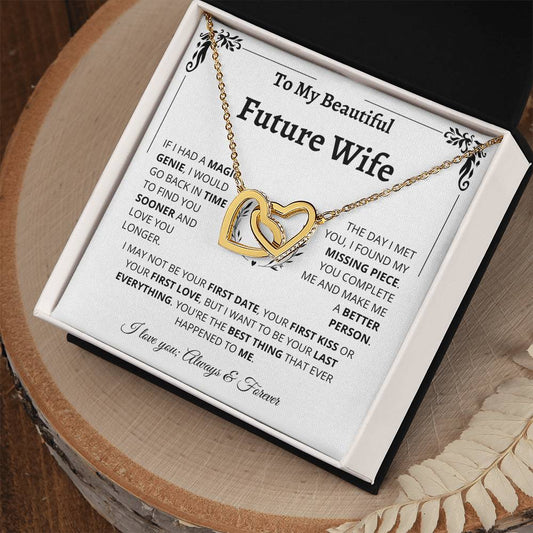 To My Future Wife | Interlocking Hearts Necklace