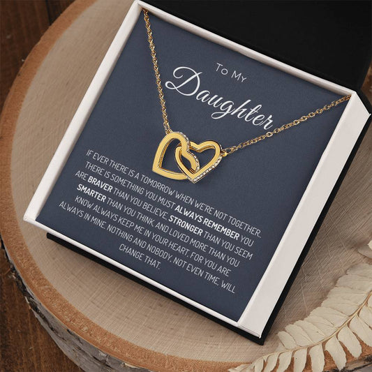 To My Daughter | Interlocking Hearts Necklace