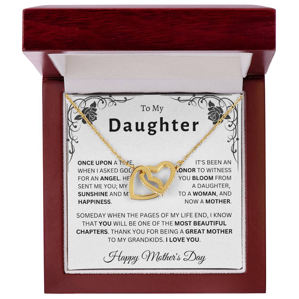 Happy Mother's Day Daughter | Interlocking Hearts Necklace