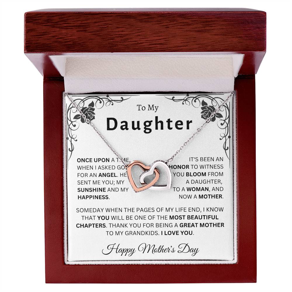 Happy Mother's Day Daughter | Interlocking Hearts Necklace