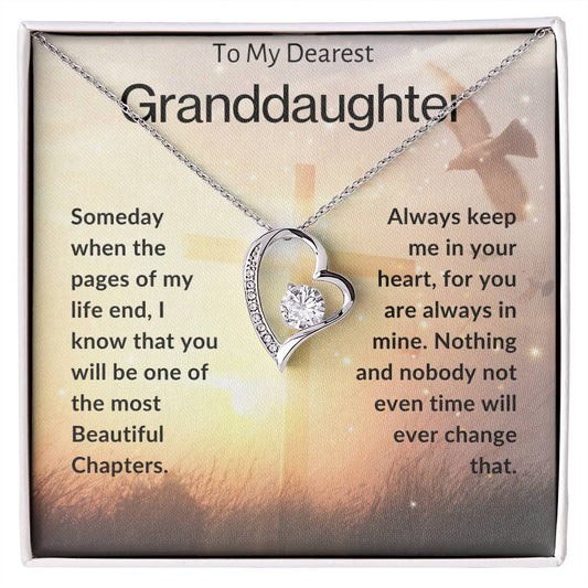 To My Dearest Granddaughter | Forever Love Necklace