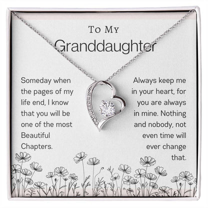 To My Granddaughter | Flower Forever Love Necklace