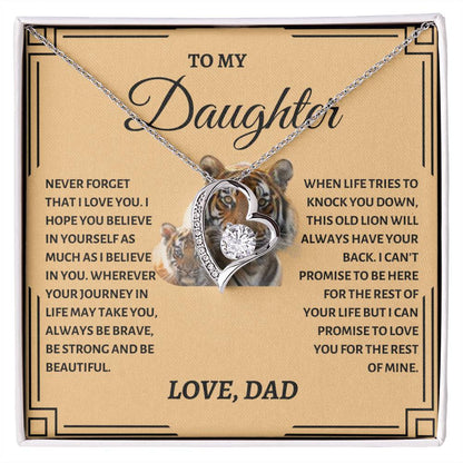 To My Daughter | Tiger Forever Love Necklace