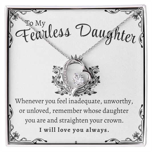 To My Fearless Daughter | Forever Love Necklace