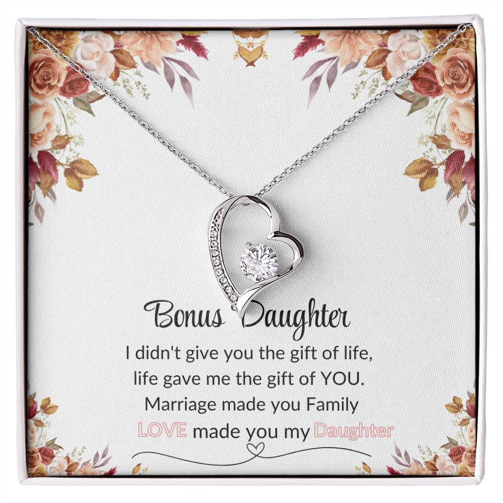 Bonus Daughter | Red Flower Forever Love Necklace