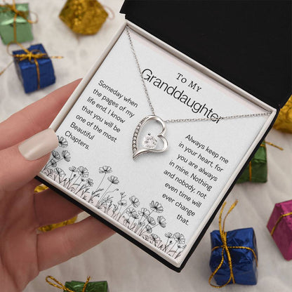 To My Granddaughter | Flower Forever Love Necklace